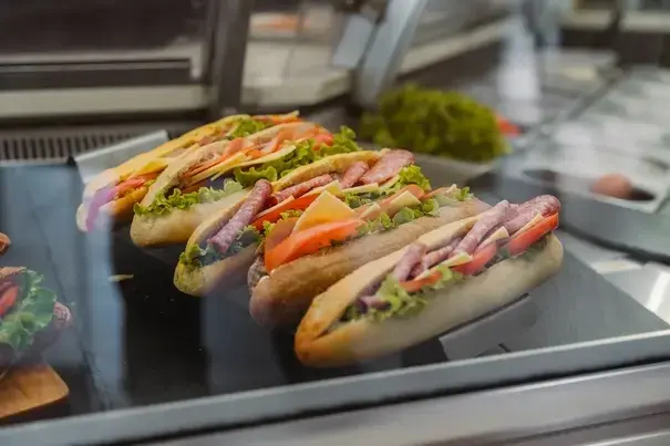 Fresh baked goods and sandwiches