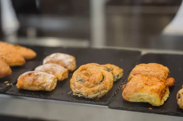 Sweet crepe with chocolate