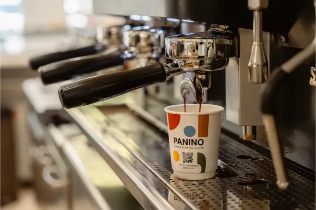 Cappuccino coffee at Panino Café Ierapetra